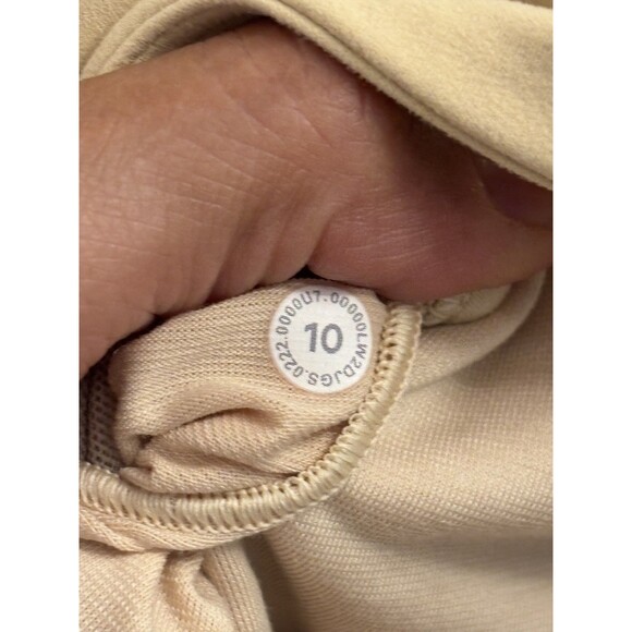 Lululemon Nulu Front Gather Sports Bra Sz 6 Prosecco color running yoga Gym - Picture 3 of 11